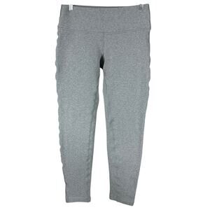 Lululemon Fleeced Lined Wunder Lounge Leggings Grey Women's Size 10/12 GUC